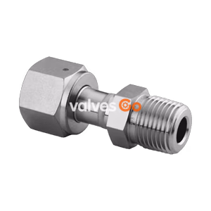 世伟洛克 Swagelok SS-8-WVCR-1-6 焊接 VCR 面密封接头，1/2 in. WVCR x 3/8 in. 外螺纹 NPT
