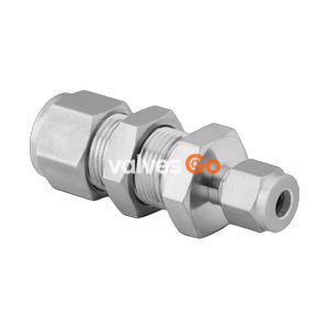 Swagelok SS-810-61-4 Stainless Steel Bulkhead Reducing Union, 1/2 in. x 1/4 in. Tube OD