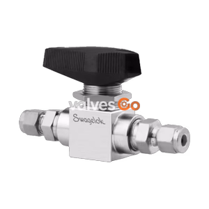 Swagelok SS-83TS6 Trunnion-Style 3-Piece High-Pressure Ball Valve, 3/8 in. Swagelok Tube Fitting