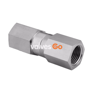 Swagelok SS-CHF4-1/3 Stainless Steel Poppet Check Valve, 1/4 in. FNPT, 1/3 psig