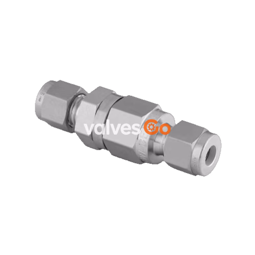 Swagelok SS-CHS16-1 Stainless Steel Poppet Check Valve, 1 in. Swagelok Tube Fitting, 1 psig