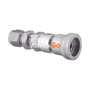 Swagelok SS-QC4-B1-400KZ Quick Connect Bulkhead Body, 0.2 Cv, 1/4 in.