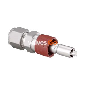 Swagelok SS-QC6-D-600 Quick Connect Stem with Valve, 0.5 Cv, 3/8 in. Swagelok Tube Fitting