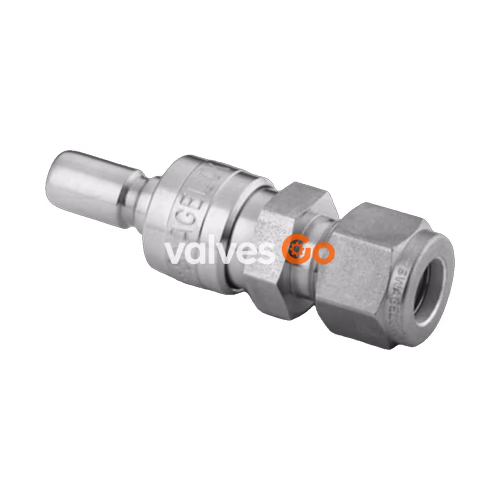 Swagelok SS-QC6-S-600 Quick Connect Stem without Valve, 3/8 in. Swagelok Tube Fitting, 1.0 Cv