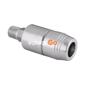 Swagelok SS-QTM2A-B-4PMK2 Quick Connect Body, 1/4 in. Male NPT, Orange Key
