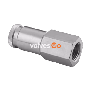 Swagelok SS-QTM8-D-12PF Quick Connect Stem with Valve, 3/4 in. Female NPT