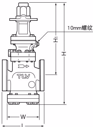 TLV A-COSR-10 法兰连接外形尺寸