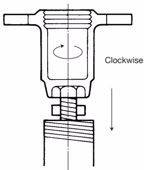 TLV COS-21 steam pressure reducing valve adjustment screw tightening