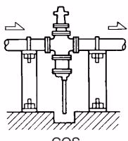 TLV COS-21 steam pressure reducing valve secure piping support
