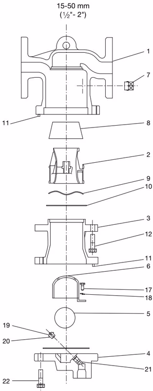 TLV DC3A exploded view diagram