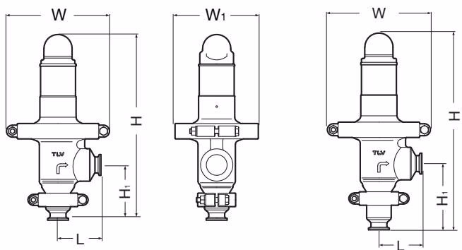 TLV DR8-P 阀门尺寸外形