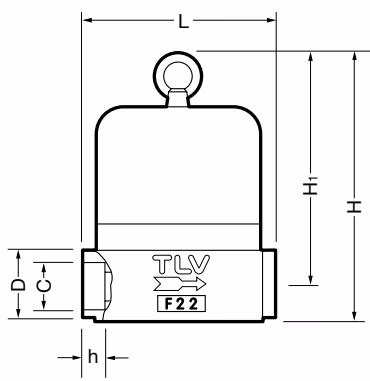 TLV HR260A 承插焊尺寸图