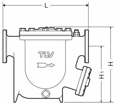 ТЛВ TLV J10-30 ТЛВ TLV серии J10 габаритный чертеж