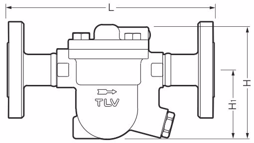 TLV J3S-X Free Float Steam Trap - Dimensions