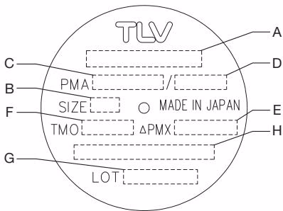 TLV JH5RL-B specifications plate details