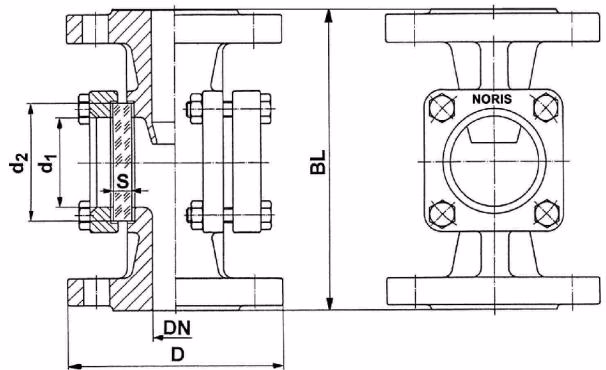 TLV SG880 dimensional drawing