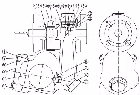 TLV SJH6NB structural configuration and components