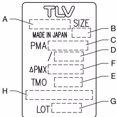 TLV SS1VG-R 铭牌