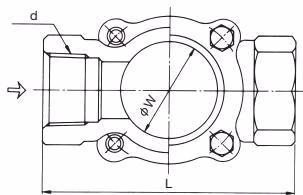 Yoshitake 150L-13F plain sight glass exterior