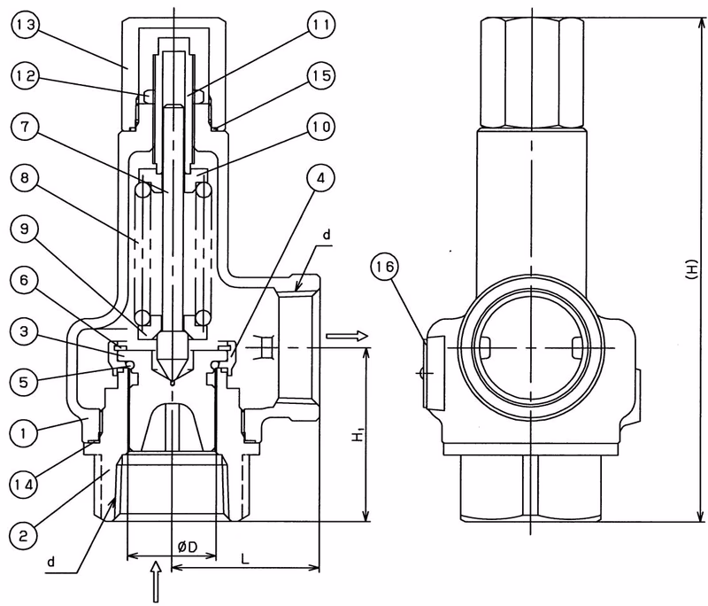 Ёситакэ (Yoshitake) AL-140T чертеж размеров