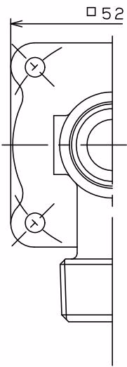 Yoshitake AL-52F-95 relief valve dimensional drawing