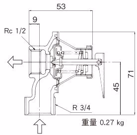 耀希达凯 Yoshitake AL-52FS-95 尺寸图