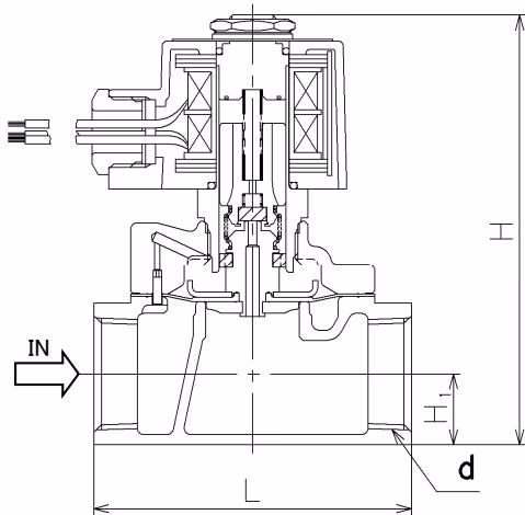 Ёситакэ (Yoshitake) DP-200-N чертеж резьбовых размеров