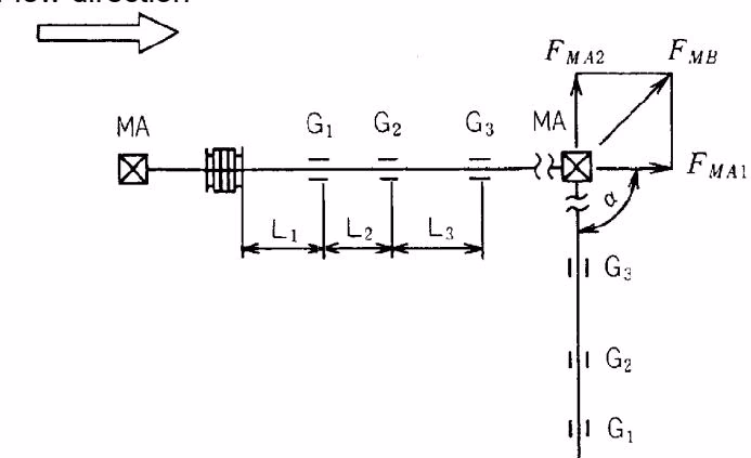 Yoshitake ES-10-200 vertical piping caution diagram
