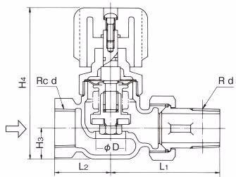 耀希达凯 Yoshitake FV-2S 直线型散热器阀门最大流量图表