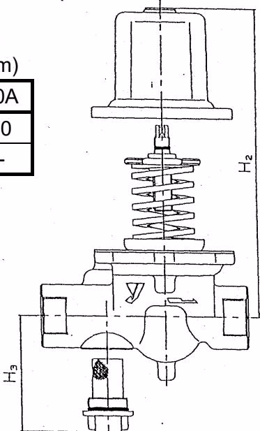Yoshitake GD-26G installation clearance dimensions