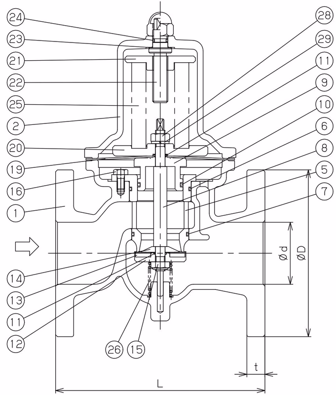 Yoshitake GD-27-NE Structural Drawing 65A-100A