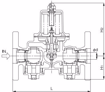 Yoshitake GD-27BP dimensions drawing