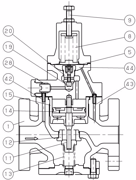 Yoshitake GP-1000 operation cross-section structure