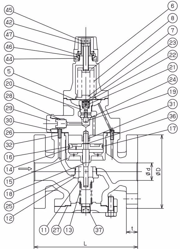 Ёситакэ (Yoshitake) GP-1001 технический чертеж