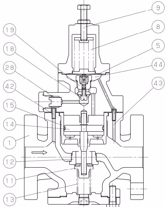Yoshitake GP-1010T cross section and internal parts