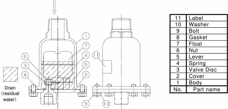 Yoshitake LD-16 operating diagram