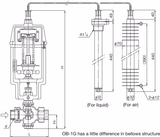 Yoshitake OB-1 dimensions drawing
