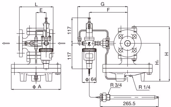 耀希达凯 Yoshitake OB-2000 耀希达凯 (Yoshitake) OB-2000 法兰盘型尺寸图