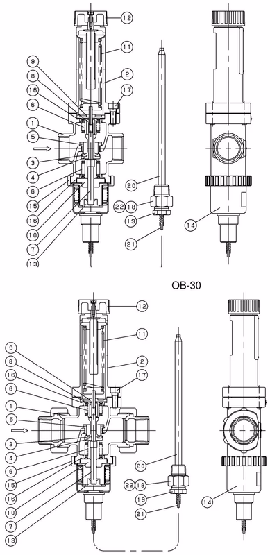 Yoshitake OB-30U parts and structure