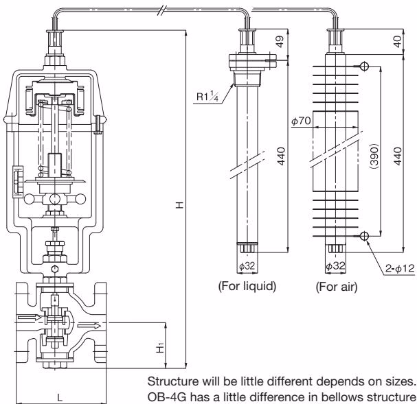 Yoshitake OB-4 dimensions and structural drawing