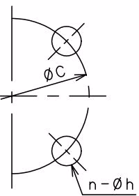 Yoshitake PD-2 flange drawing 32A to 50A