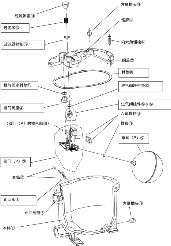 耀希达凯 (Yoshitake) PF-2000 分解图