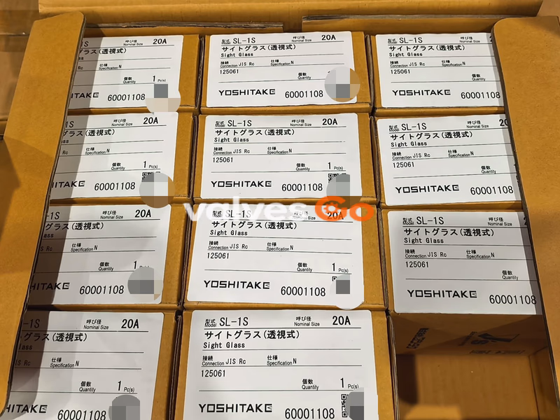 Yoshitake SL-1S Plain Type Sight Glass Label