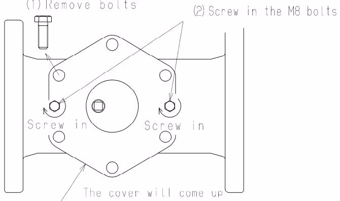 Yoshitake SU-50H cover removal instruction diagram