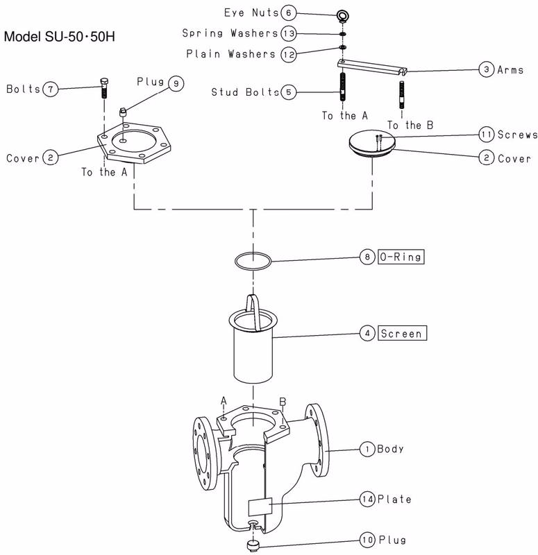 Yoshitake SU-50S exploded drawing