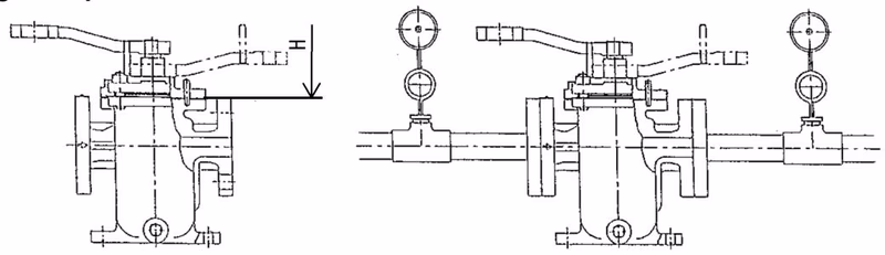 Yoshitake SW-10S piping example