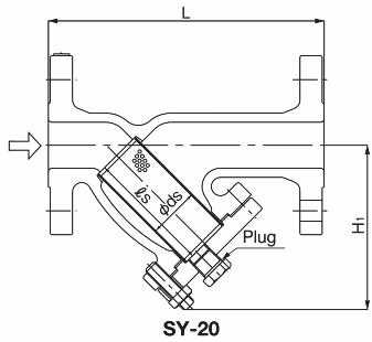 Yoshitake SY-20-20 Dimensions drawing