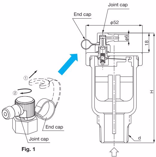 Yoshitake TA-22ML dimensions line drawing