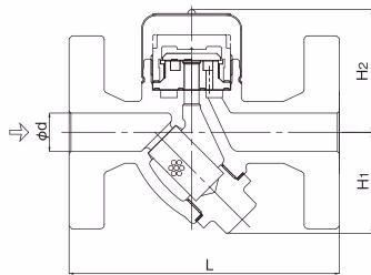 耀希达凯 (Yoshitake) TD-10NA 法兰连接尺寸图 (TD-30NA)