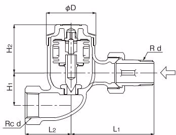 耀希达凯 Yoshitake TS-1A 直线型(TS-1S)尺寸图